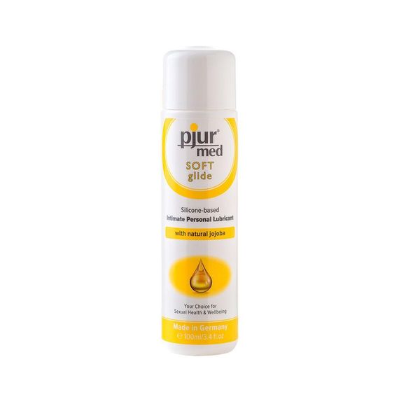 Силіконовий лубрикант pjur MED Soft glide 100 мл з олією жожоба для дуже сухої та чутливої шкіри