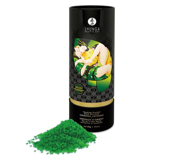 Сіль для ванни Shunga Oriental Crystals Bath Salts ORGANIC – Lotus Flower (500 г) сіль Мертвого моря sexstyle | Зображення 4