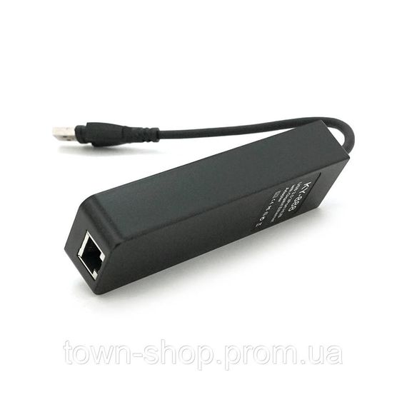 Хаб USB 3.0, 3 порта USB 3.0 + 1 порт Ethernet, Black, BOX | Зображення 2