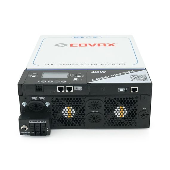 Гібридний інвертор AXPERT VM III TWIN 4KW WIFI COVAX , 4000VA\4000W, 24V, ток заряда 0-60A, 170-280V, MPPT (120А, 60-450 Vdc), | Зображення 2