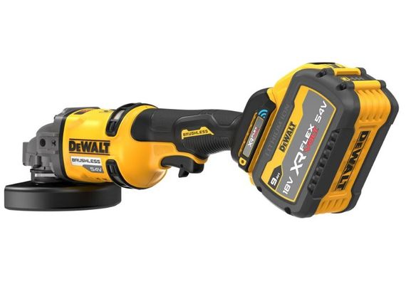 Шліфмашина кутова-болгарка DeWalt акумуляторна безщіткова з АКБ та ЗП DCG418SHDX2 | Зображення 1