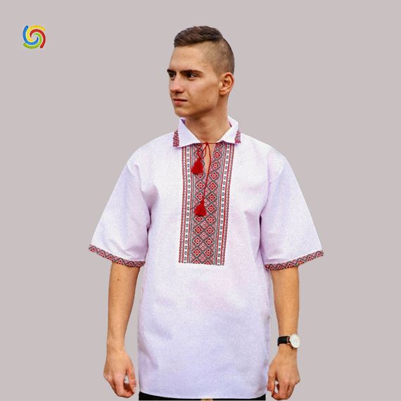 Рубашка Украинская вышиванка 33324729 цвет белый размер L/XL