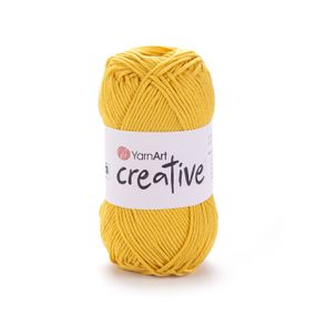 Пряжа YarnArt CREATIVE Креатив № 228 жовтий бавовна, нитки для в'язання