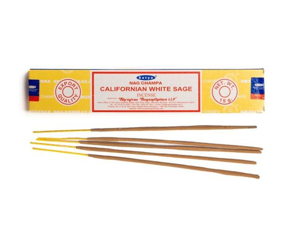 Аромапалички (пахощі) Satya Californian White Sage (Каліфорнійська Біла шавлія) 8904234402499