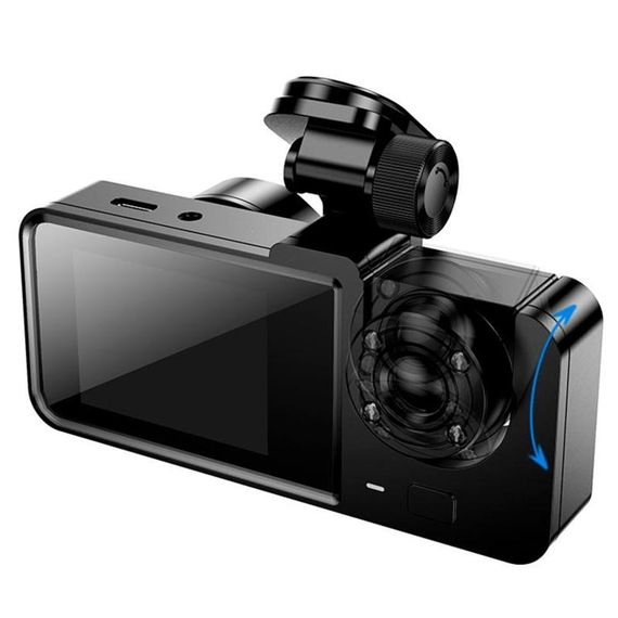 Відеореєстратор Hoco DI63 2-inch display with rear camera (480+480P) Black | Зображення 1