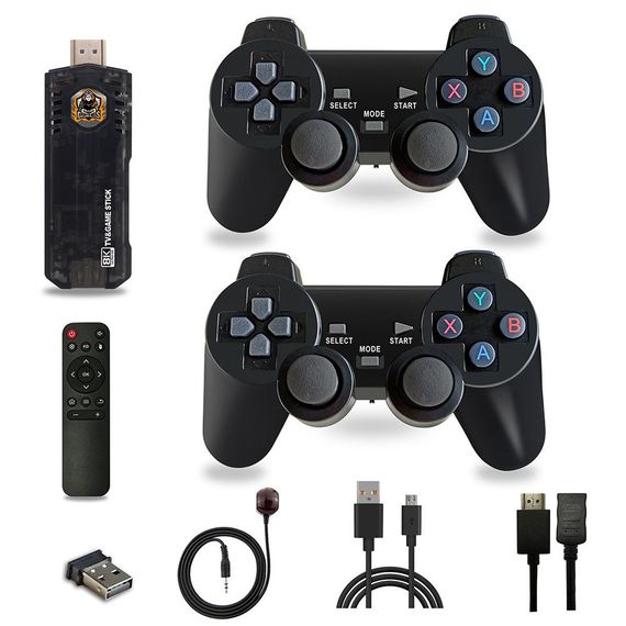 Ігрова ТВ приставка Game Box 8K 8X M98 Smart TV Stick 64GB геймстик з геймпадами + 10000 вбудованих ігор | Зображення 2