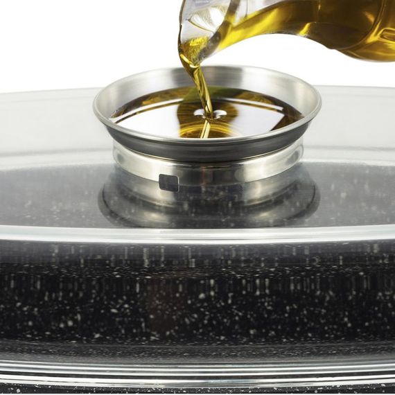 Гусятниця Kamille Roastery 5,5 л з мармуровим антипригарним покриттям і аромо-кришкою | Зображення 6