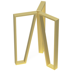 Комплект ніжок для столу з металу 300×60mm, H=730mm (профільна труба: 60x20mm) Золото