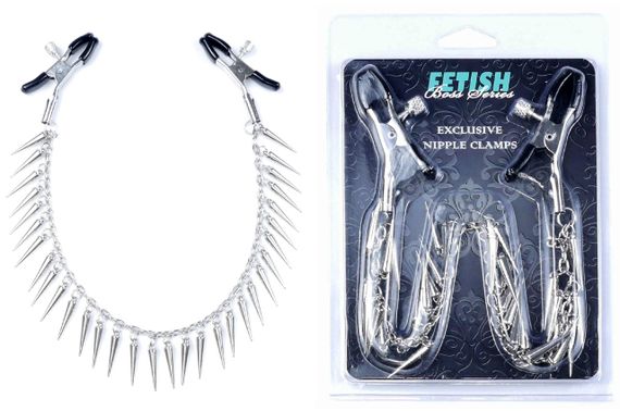 Затискачі для сосків Fetish Boss Series - №10 Exclusive Nipple Clamps, BS6100018 Sex Aura