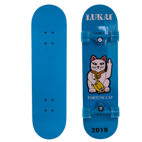 Скейтборд деревянный синий Cat "LUKAI"