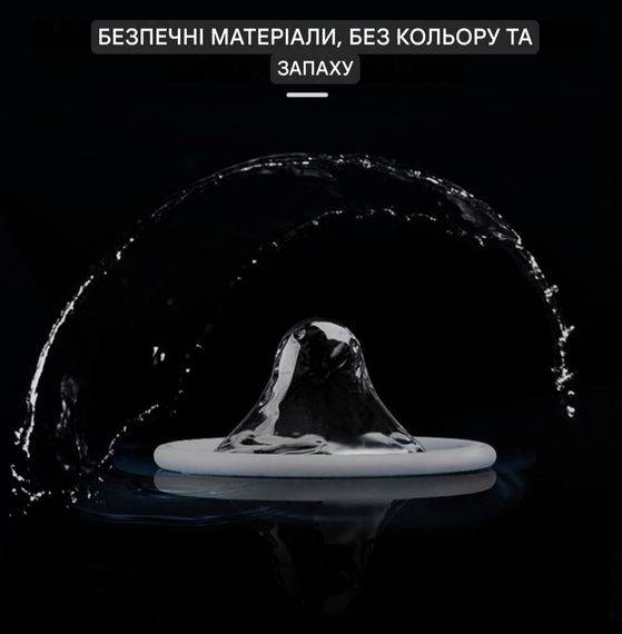 Сверхтонкие презервативы OLO 001 полиуретановые (не содержащие латекс), упаковка 3 шт sexstyle | Зображення 2