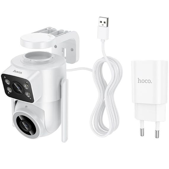 Камера відеоспостереження Hoco D9 Indoor PTZ HD White | Зображення 2