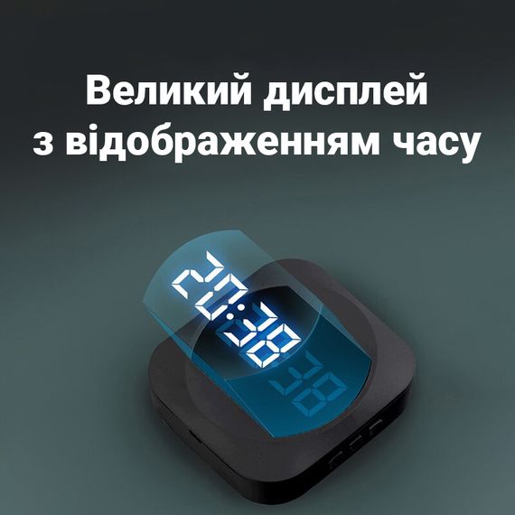 Беспроводной дверной звонок с часами Digital Lion WDB-07C, до 150 м, Черный | Зображення 4