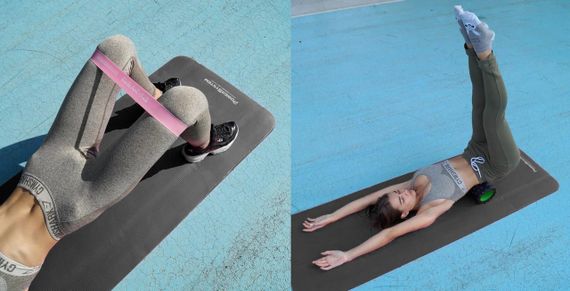 Килимок для йоги та фітнесу Power System PS-4017 NBR Fitness Yoga Mat Plus Black (180х61х1) | Зображення 4