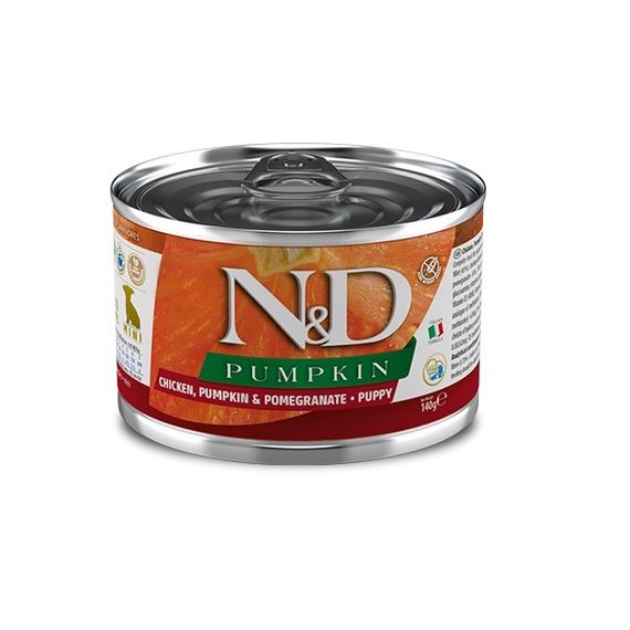 Влажный корм с курицей для щенят малых пород Farmina N&D Pumpkin Chicken Puppy Mini, 140 гр