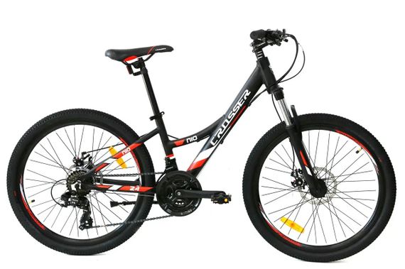 Велосипед горный 26" Crosser Nio рама 14", 21 скорость Shimano, дисковые тормоза, алюминий