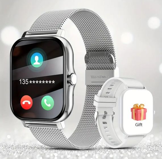 Смарт годинник сірий Lige Y13 з двома ремінцями | Зображення 9