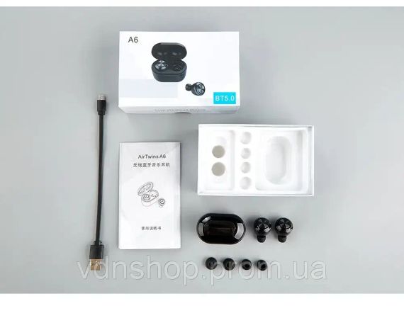 Бездротові навушники гарнітура А6 Bluetooth | Зображення 3