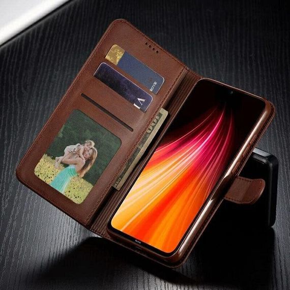 Чохол книжка iMeeke для Xiaomi Redmi Note 8T колір Коричневий | Зображення 2