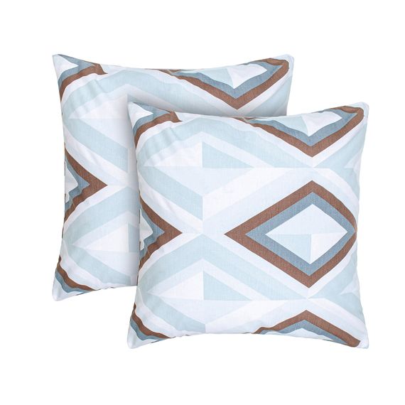 Набір наволочок Home Line 85090 Україна 70x70  Бавовна Блакитний, Сірий