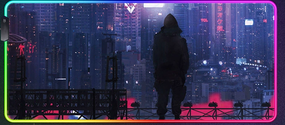 Игровая поверхность для мышки с принтом Анимэ "Поднятие уровня в одиночку " LED  подсветка 800*300*4 мм 2603