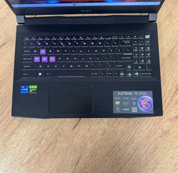 Ноутбук MSI Katana 15 B13VEK 144Hz i7 13620H 16GB SSD 512GB RTX 4050 Б/В | Зображення 4