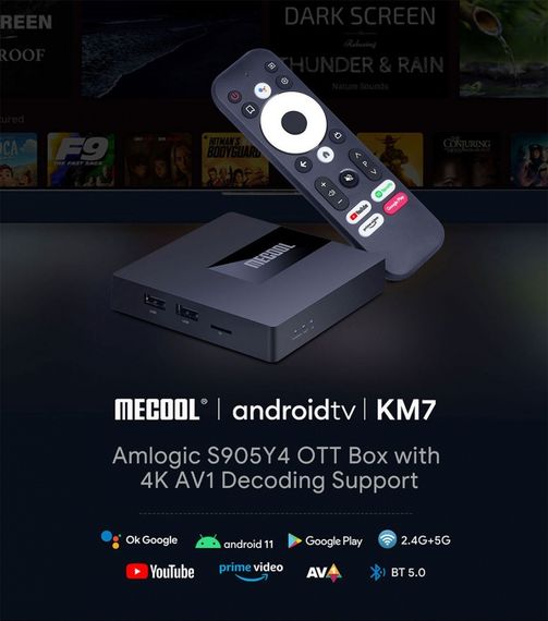 Смарт ТВ приставка 4K Ultra HD Mecool KM7 2GB 16GB (KM7 (216)_2050) | Зображення 7