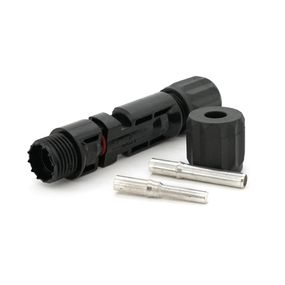 Коннектор MC4 1000V, 45A, луженный-медный сплошной зажим, трубчатый