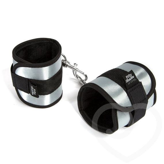 М'які наручники "Вся його", Черный / Серый