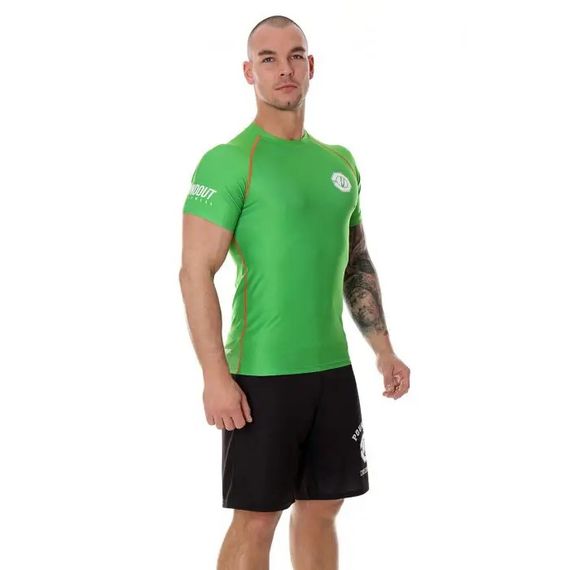 Футболка чоловіча стрейч Poundout Gear BASE green SUB-SKIN tech, XXL | Зображення 1