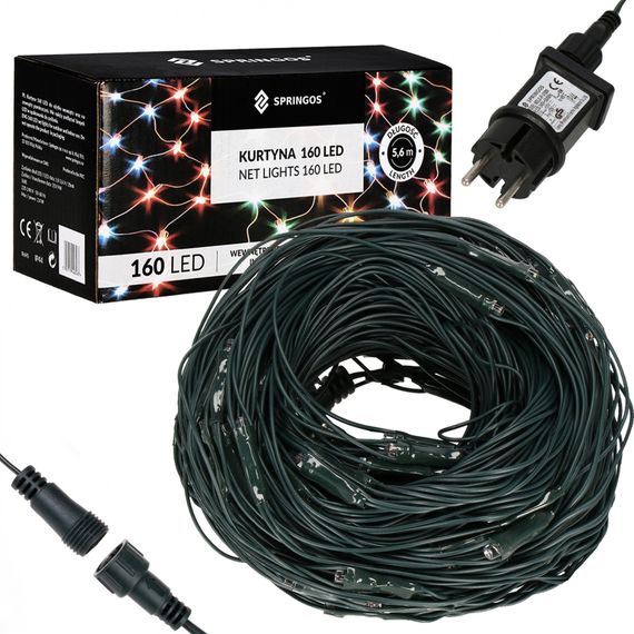 Гірлянда сітка Springos 2 x 2.6 м 160 LED CL4015 Cold White | Зображення 2