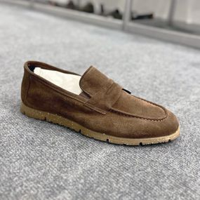 Чоловічі лофери Luciano Bellini 687 коричневий замш 42 розмір