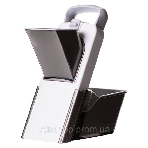 Овочерізка ручна універсальна з контейнером 19×12.5×34 см слайсер для овочів кухонна овочерізка HP-8-67 | Зображення 2