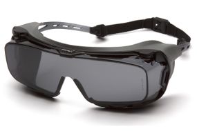 Окуляри захисні з ущільнювачем Pyramex Cappture-Plus (gray) Super Anti-Fog H2MAX, сірі
