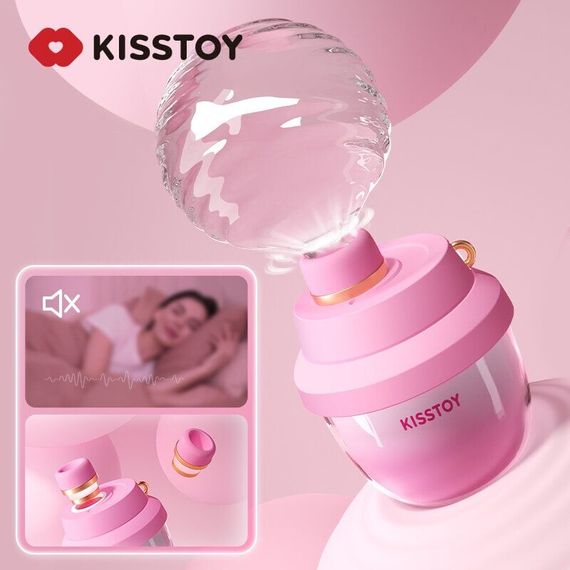 Вакуумний стимулятор-брелок KISSTOY Kiss Pods, 5 рівнів інтенсивності + Turbo-режим, 2 насадки | Зображення 3