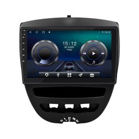 Штатная магнитола Lesko для Peugeot 107 I 2005-2009 экран 10" 4/32Gb/ 4G/ Wi-Fi/ CarPlay Premium GPS Пежо