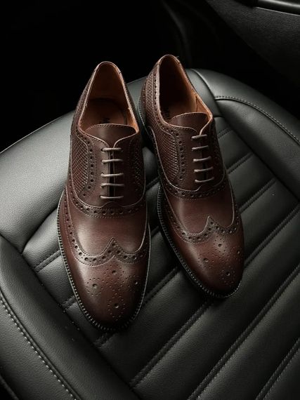 Шикарні коричневі оксфорди 42 розмір | Зображення 4
