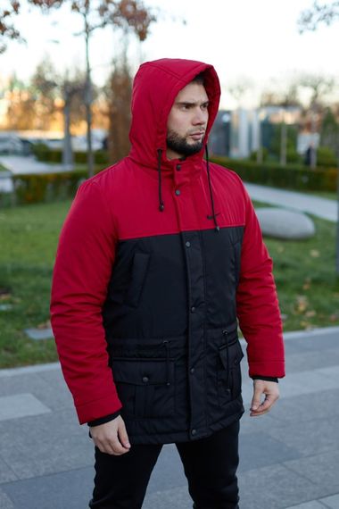 Парка зимова "Nike" червоно -чорна | Зображення 4