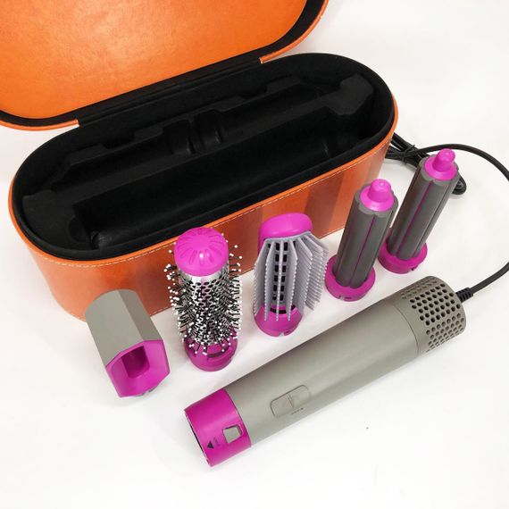 Мощный фен расческа 5, Фен для волос 2 режима температуры, Фен-расческа с режимом холодного обдува MT-84