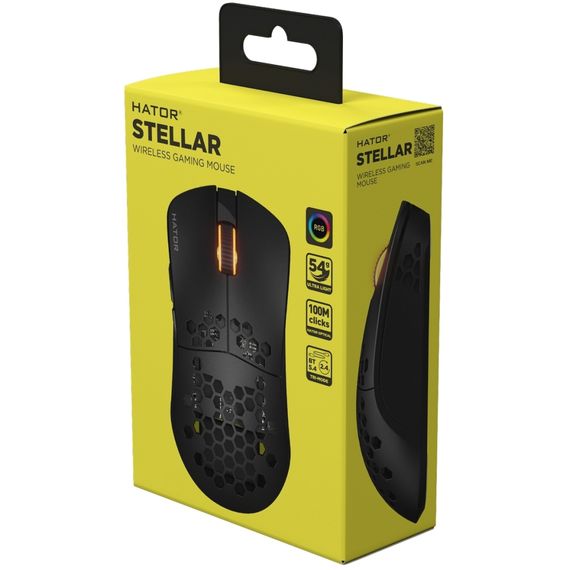 Мишка Hator Stellar Wireless/Bluetooth/USB Black (HTM650) | Зображення 5
