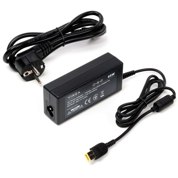 Блок живлення до ноутбуку Vinga Lenovo 65W 20V 3.25А square with pin (VPA-2032-LNSQ01-101) | Зображення 1