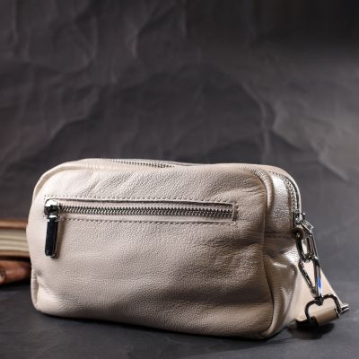 Сумка Vintage Жіноча з натуральної м&apos;якої шкіри Біла (22438) | Зображення 3