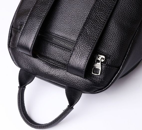 Жіночий класичний шкіряний рюкзак чорний міського типу 85378 | Зображення 8