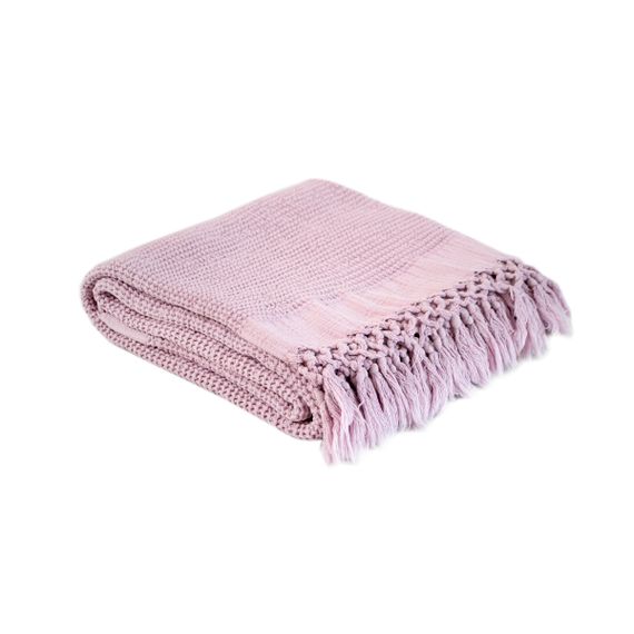 Плед Lotus Home 11249 Туреччина 130*170 см  Бавовна + бамбук Бузковий