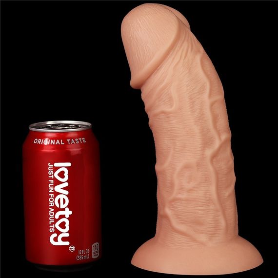 Фалоімітатор значного розміру 9.5'' Realistic Curved Dildo | Зображення 2