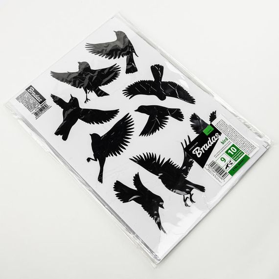 Наклейки для відлякування птахів Bradas малі, 9 шт., 10 аркушів (CTRL-BR001) | Зображення 1