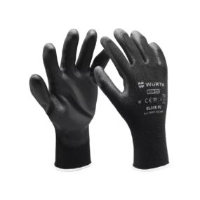 Рукавиці WURTH захисні з поліуретановим покриттям Black PU, пара, розмір 10