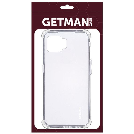 TPU чехол GETMAN Ease logo усиленные углы для Oppo A93 Бесцветный (прозрачный) | Зображення 1