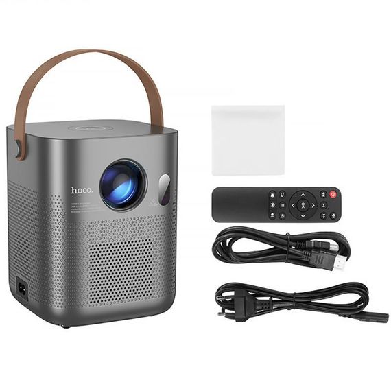Проектор Hoco DT4 Smart full autofocus 720P (Android version) Metal grey | Зображення 3
