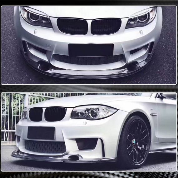 Накладка на передній бампер Lip V2 (для 1M E82, Карбон) для BMW 1 серія E81/82/87/88 2004-2011 рр | Зображення 3